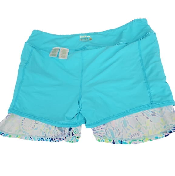 Lilly Pulitzer Luxletic Corrine Skort Skirt Blue Ibiza Open Water M - Picture 12 of 13